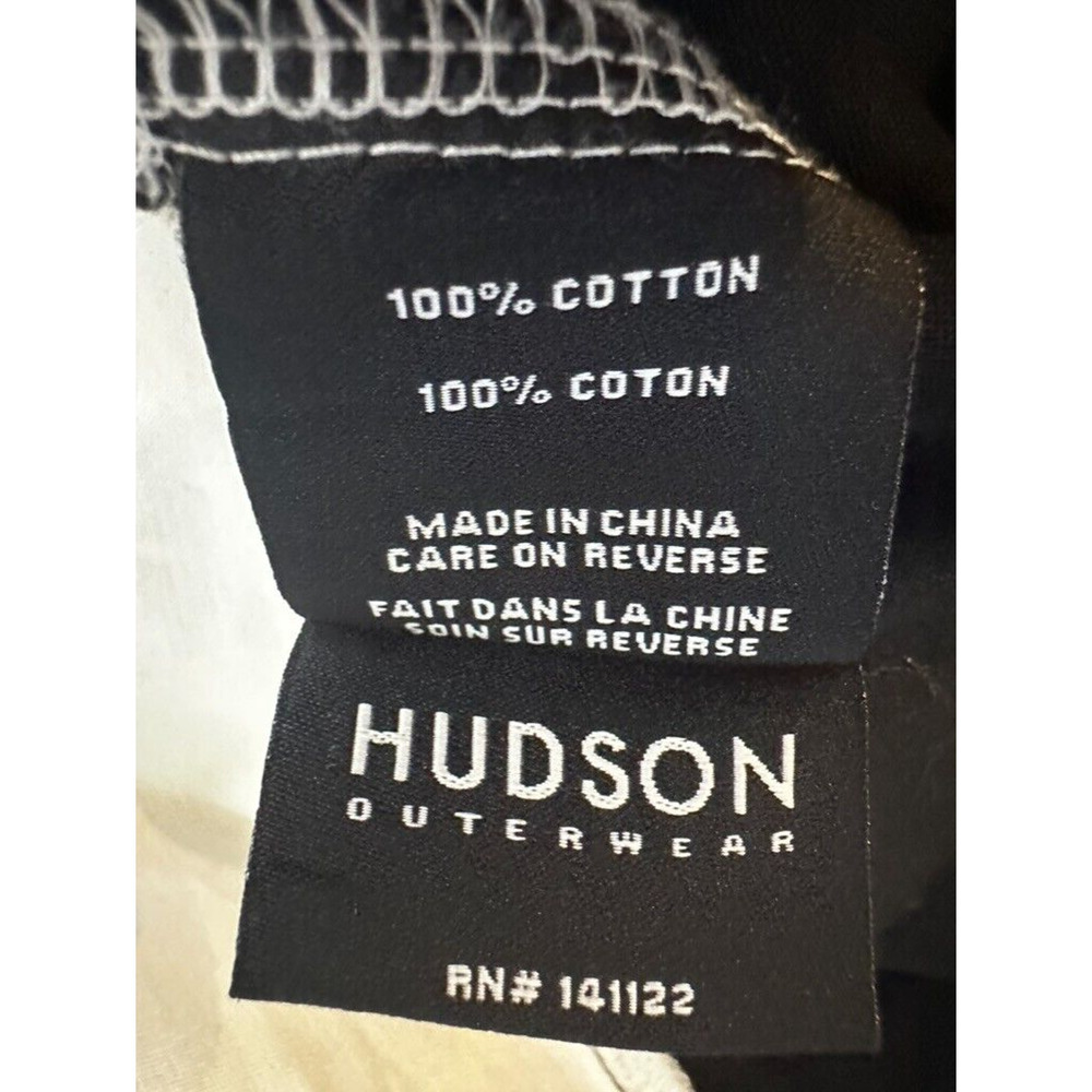 Hudson Outerwear Colorblock Black White Racer Red Logo Rare Mens Sz Small - Picture 13 of 14